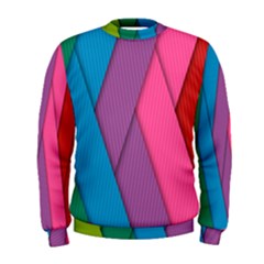 Abstract Background Colorful Strips Men s Sweatshirt by Nexatart