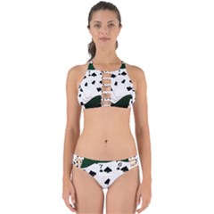 Poker Hands Straight Flush Spades Perfectly Cut Out Bikini Set by FunnyCow