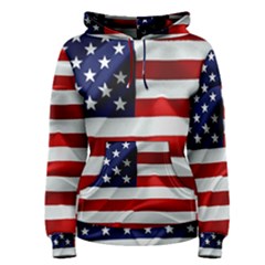 American Usa Flag Women s Pullover Hoodie by FunnyCow