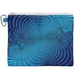 Blue Background Brush Particles Wave Canvas Cosmetic Bag (xxxl) by Nexatart