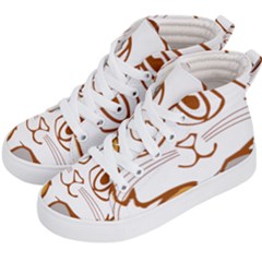 Animal Cat Feline Kitten Pet Kid s Hi-top Skate Sneakers by Sapixe