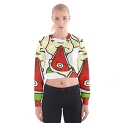 Doggy Dog Puppy Animal Pet Figure Cropped Sweatshirt by Sapixe