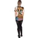 Kitty Cat Big Eyes Ears Animal Scrub Top View4