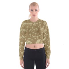 Tropical Pattern Cropped Sweatshirt by Valentinaart