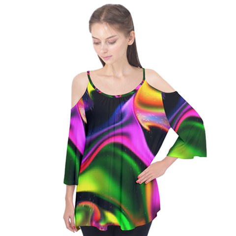 Colorful Smoke Explosion Flutter Tees by flipstylezfashionsLLC