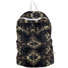 Golden Florals Pattern  Foldable Lightweight Backpack