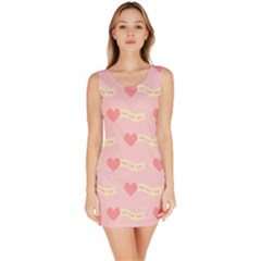 Heart Love Pattern Bodycon Dress