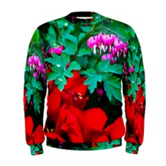 Bleeding Heart Flowers Men s Sweatshirt by FunnyCow