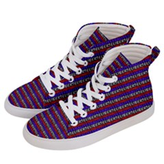 French Revolution Typographic Pattern Design 2 Men s Hi-top Skate Sneakers by dflcprints