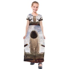 Legend Of The Sky Kids  Short Sleeve Maxi Dress