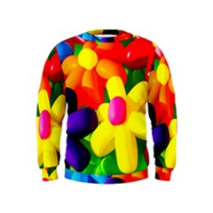 Toy Balloon Flowers Kids  Sweatshirt by FunnyCow