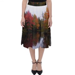 Autumn Pond Folding Skater Skirt by IIPhotographyAndDesigns