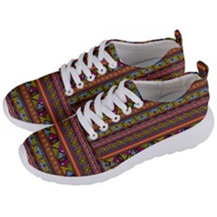 Traditional Africa Border Wallpaper Pattern Colored 2 Men s Lightweight Sports Shoes by EDDArt