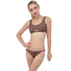 Traditional Africa Border Wallpaper Pattern Colored 2 The Little Details Bikini Set by EDDArt