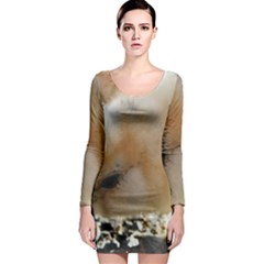 Silkie Chick  Long Sleeve Bodycon Dress