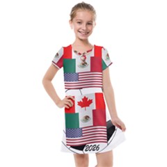 United Football Championship Hosting 2026 Soccer Ball Logo Canada Mexico Usa Kids  Cross Web Dress