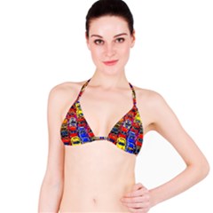 Colorful Toy Racing Cars Bikini Top by FunnyCow