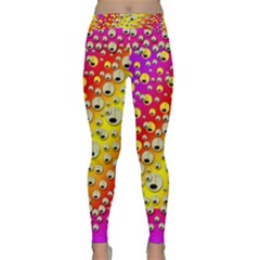 Festive Music Tribute In Rainbows Classic Yoga Leggings by pepitasart