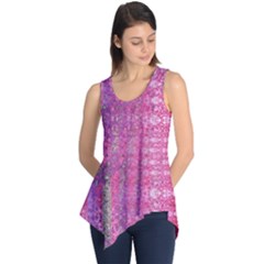 Purple Splash And Pink Shimmer Created By Flipstylez Designs Sleeveless Tunic by flipstylezfashionsLLC