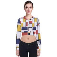 De Stijl Abstract Art Zip Up Bomber Jacket by FunnyCow