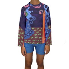 Jack In The Box Flower Kids  Long Sleeve Swimwear