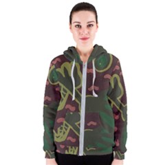 The Desert Plant Women s Zipper Hoodie by snowwhitegirl