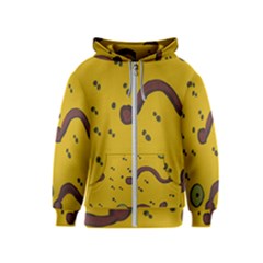 Swimming Worms Kids  Zipper Hoodie by snowwhitegirl