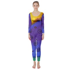 Whale And Eggs Long Sleeve Catsuit