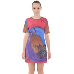 Creepy Castle Sixties Short Sleeve Mini Dress by snowwhitegirl