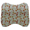 Heart Cherries Grey Velour Head Support Cushion View1