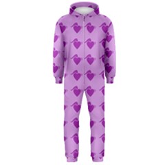 Punk Heart Violet Hooded Jumpsuit (men)  by snowwhitegirl