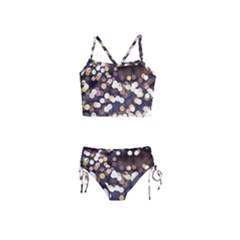 Bright Light Pattern Girls  Tankini Swimsuit by FunnyCow