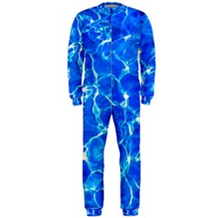 Blue Clear Water Texture Onepiece Jumpsuit (men)  by FunnyCow