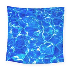 Blue Clear Water Texture Square Tapestry (large) by FunnyCow