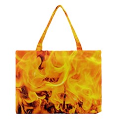 Fire And Flames Medium Tote Bag by FunnyCow