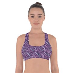 Silly Stripes Cross Back Sports Bra by snowwhitegirl