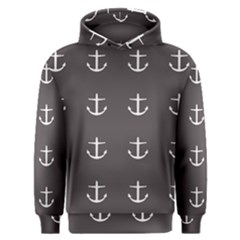 Grey Anchors Men s Overhead Hoodie by snowwhitegirl