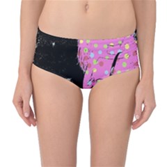 Weird Smile Mid-waist Bikini Bottoms by snowwhitegirl