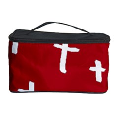 Red White Cross Cosmetic Storage Cases