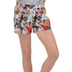 Victorian Collage Women s Velour Lounge Shorts