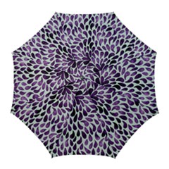 Purple Abstract Swirl Drops Golf Umbrellas by snowwhitegirl