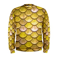 Yellow  Mermaid Scale Men s Sweatshirt