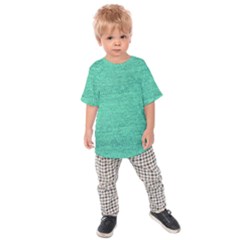 Green Denim Kids Raglan Tee