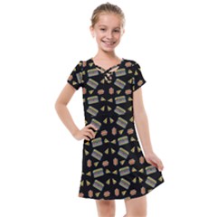 Fast Food Black Kids  Cross Web Dress