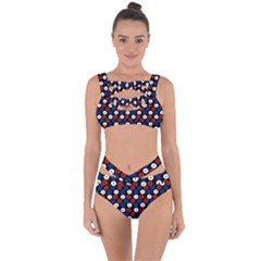 Eye Dots Red Blue Bandaged Up Bikini Set  by snowwhitegirl