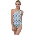 Eye Dots Green Violet To One Side Swimsuit View1