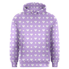 Hearts Dots Purple Men s Overhead Hoodie