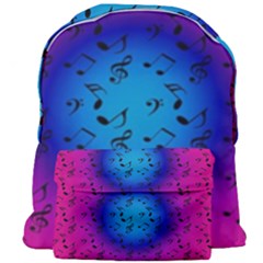 Pink Music Blue  Moon Giant Full Print Backpack by snowwhitegirl