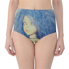 Blue Hair Boy Classic High-waist Bikini Bottoms