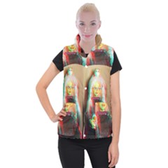 Eating Lunch 3d Women s Button Up Vest by snowwhitegirl